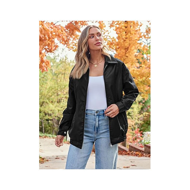 Belted Rider Black Jacket for Women
