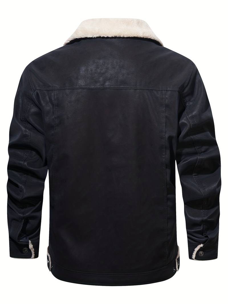 Men's Leather Real Furr jacket