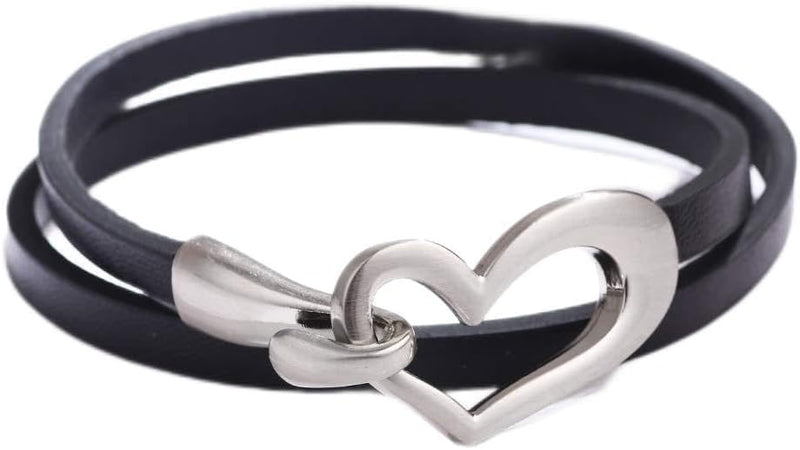 ladies leather Bracelet bands for your lady. A perfect GIFT of heart bracelet