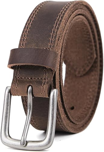 'Leather Belt Brown simple and elegant'