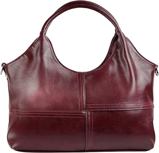 Womens Vegan Leather Handbags Tote Bag Shoulder Bag Top Handle Satchel Ladies Purse Crossbody Hobo Bag