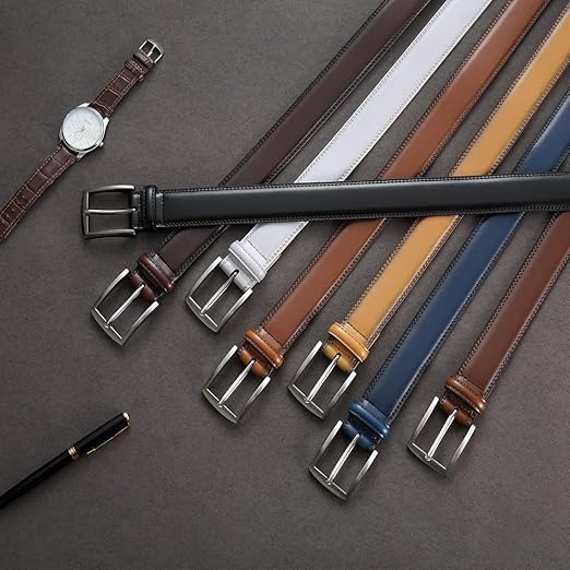 'Leather Belt Brown simple and elegant'