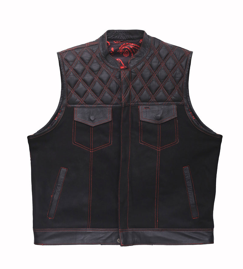 Motorcycle Leather/Vest Biker Vest