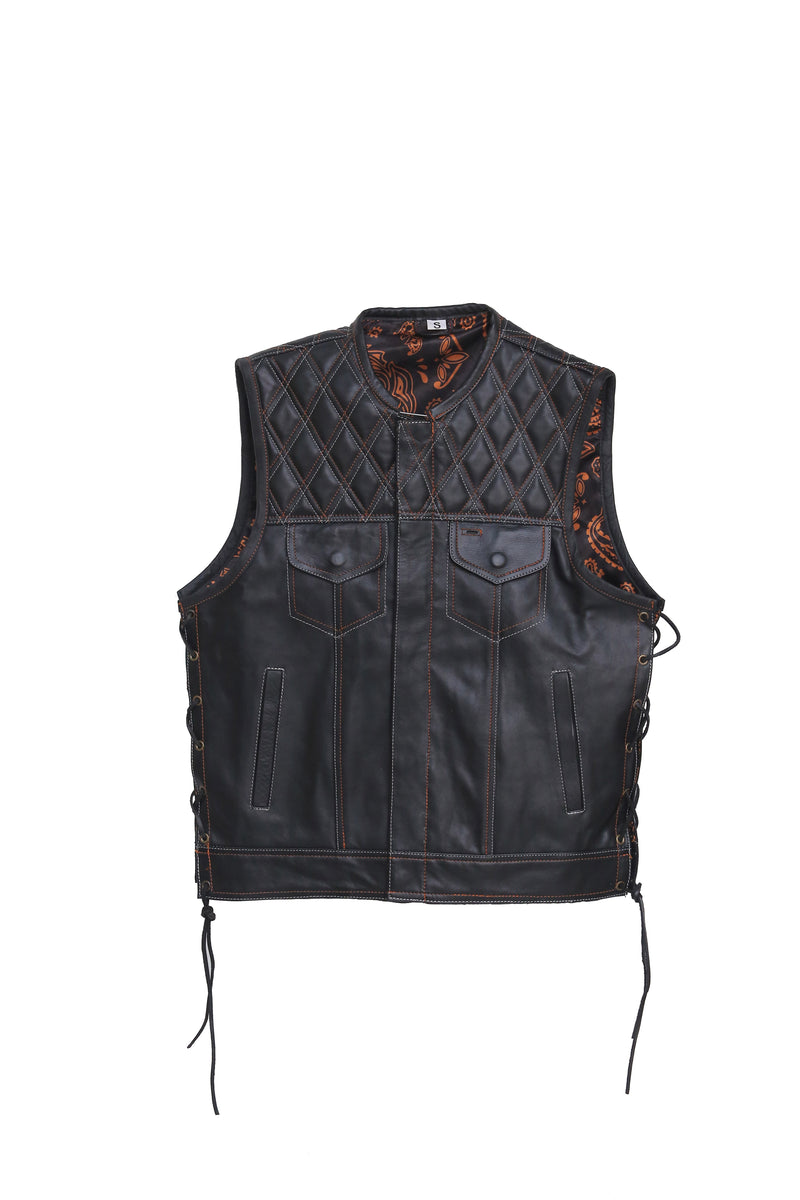 Faux Leather Vest Leather Waistcoat