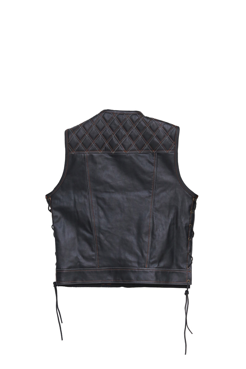 Faux Leather Vest Leather Waistcoat