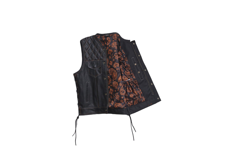 Faux Leather Vest Leather Waistcoat