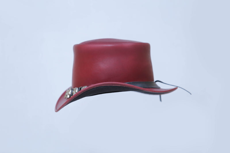 Skull Style Leather Hat