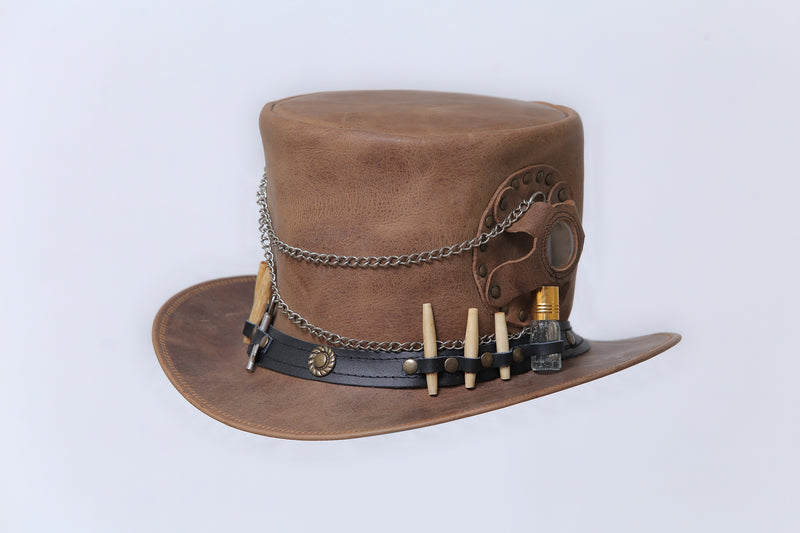 Rustic Cowhide Cowboy Hat