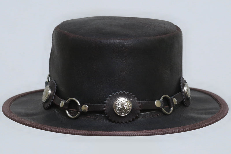 Rawhide Rancher Leather Cowhide Hat