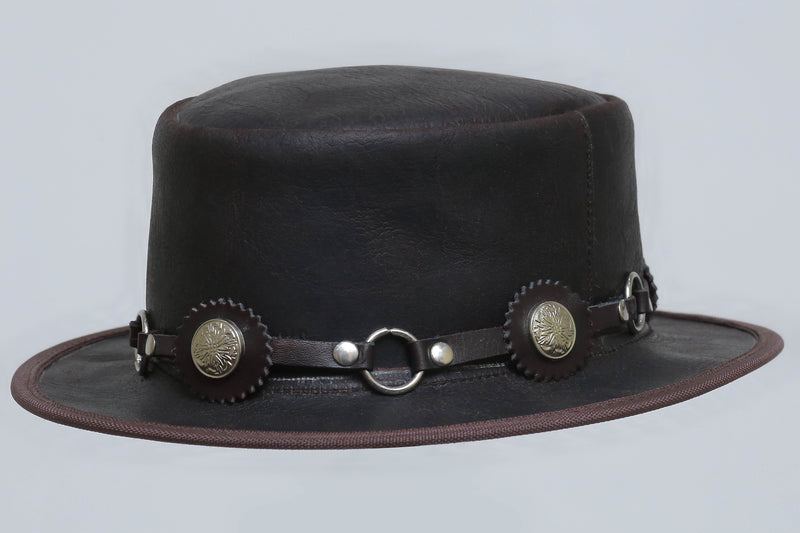 Rawhide Rancher Leather Cowhide Hat