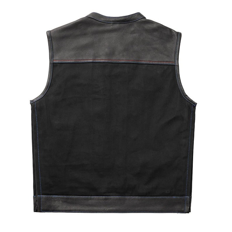 "Western Leather biker Vest"