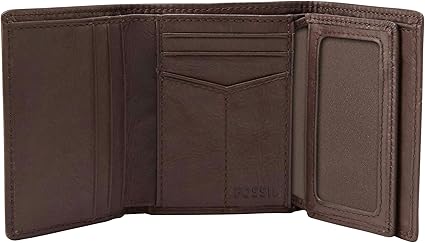 Mens Wallet Genuine Leather Blocking Wallet for Men, 2 ID Windows 11-12 Card Holders, Gift Box